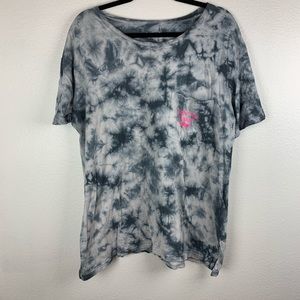 Flirtitude Don’t Be Shady Oversized Tie Dye Tee